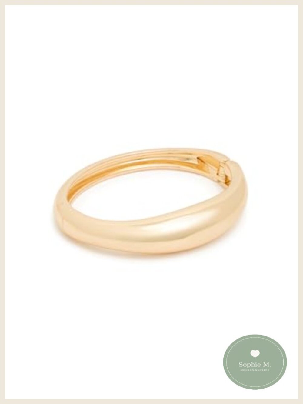 Polished Cuff Bracelet 6cm Diameter Stylish Accessory